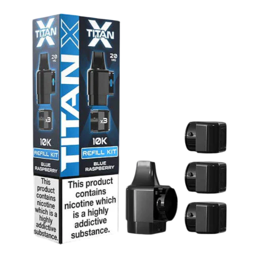 Blue Raspberry – Titan X Replacement – replacement pods (Blue Raspberry - Titan X Replacement Pods)