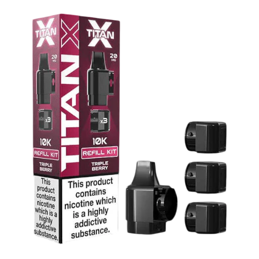 Triple Berry- Titan X Replacement – replacement pods (Triple Berry- Titan X Replacement Pods)