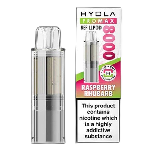 Raspberry Rhubarb Hyola Pro Max – replacement pods (Raspberry Rhubarb Hyola Pro Max Refill pods)