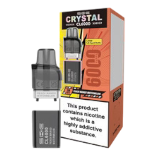 Peach Mango And Watermelon – CL6000 – prefilled pod refills (Peach Mango And Watermelon - CL6000 Refill)