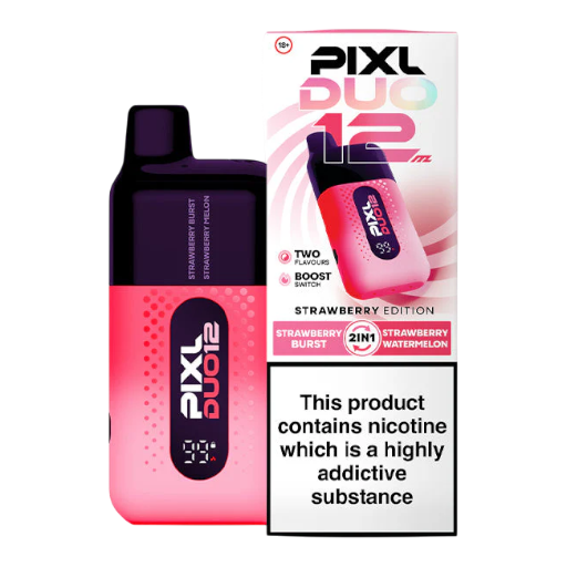 Strawberry Edition Pixl Duo 12k Prefilled Vape – prefilled pod refills