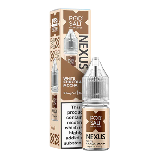 White Chocolate Mocha – PSN – vape product (Pod Salt Nexus White Chocolate Mocha 10mg)