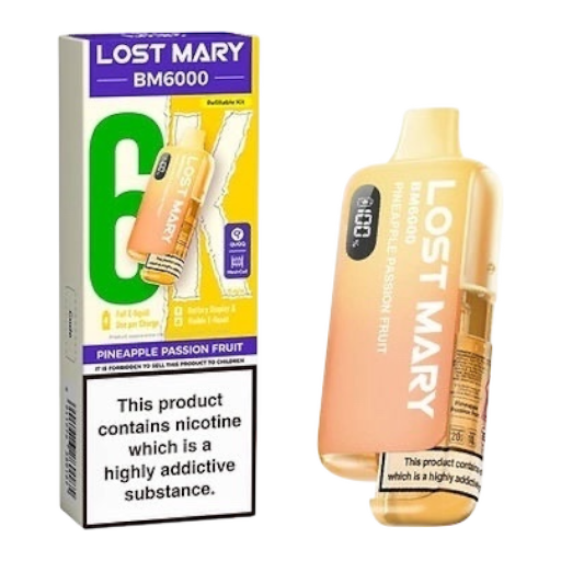 Pineapple Passion Fruit – Lost Mary BM6K – prefilled pod kit (Pineapple Passion Fruit Lost Mary BM6000 Pod Kit)