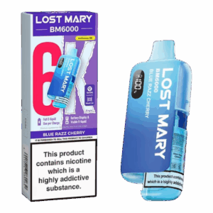 Blue Razz Cherry – Lost Mary BM6K – prefilled pod kit (Blue Razz Cherry Lost Mary BM6000 Pod Kit)