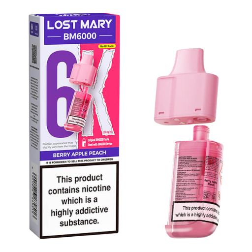 Berry Apple Peach – Lost Mary BM6K – prefilled pod refills