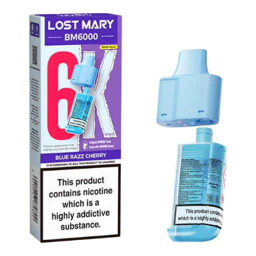 Blue Razz Cherry – Lost Mary BM6K – prefilled pod refills