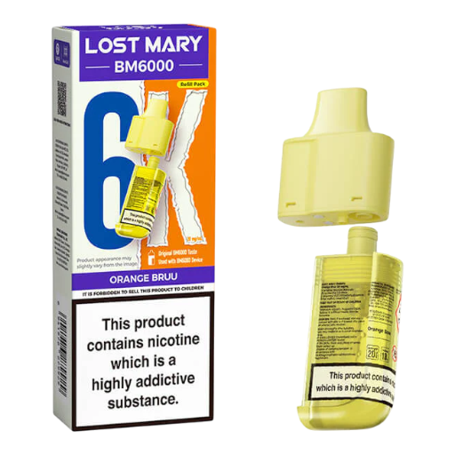 Orange Bruu – Lost Mary BM6K – prefilled pod refills