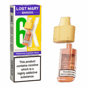 Pineapple Passion Fruit- Lost Mary BM6K – prefilled pod refills