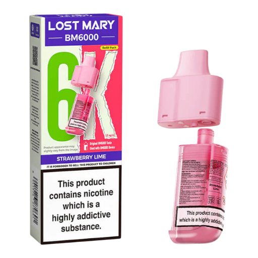 Strawberry Lime – Lost Mary BM6K – prefilled pod refills