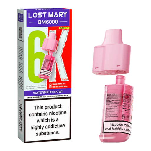 Watermelon Kiwi – Lost Mary BM6K – prefilled pod refills