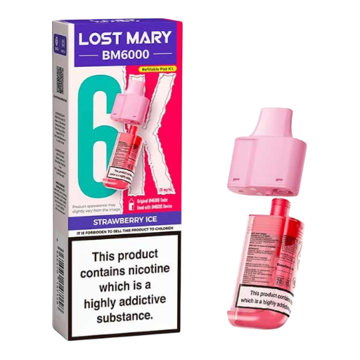 Strawberry Ice- Lost Mary BM6K Refill 10mg