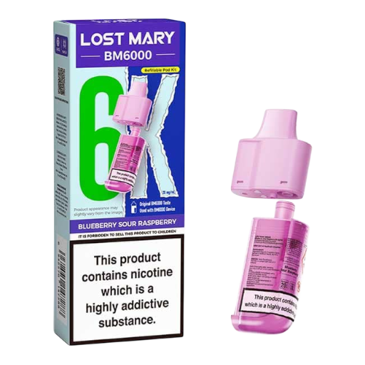 Blueberry Sour Raspberry - Lost Mary BM6K Refill 0mg
