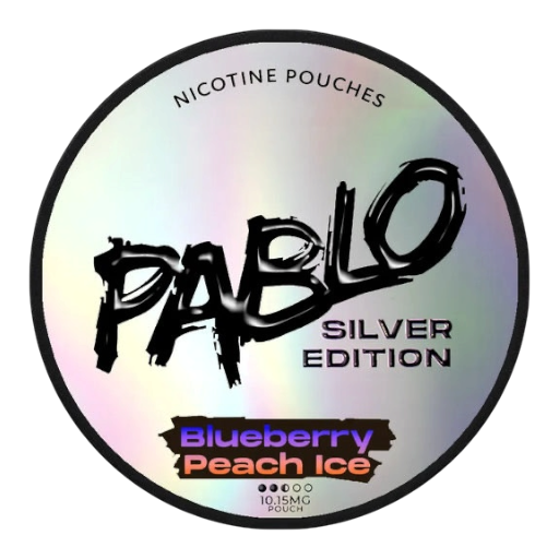 Pablo Silver Edition 10mg Nicotine Pouches - Blueberry Peach Ice