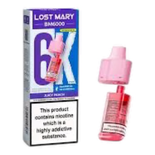 Juicy Peach - Lost Mary BM6K Refill